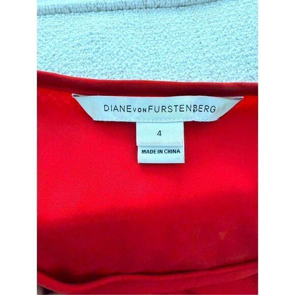 Diane Von Furstenberg Zoe Stretch Silk Faux Wrap Dress - Picture 8 of 9